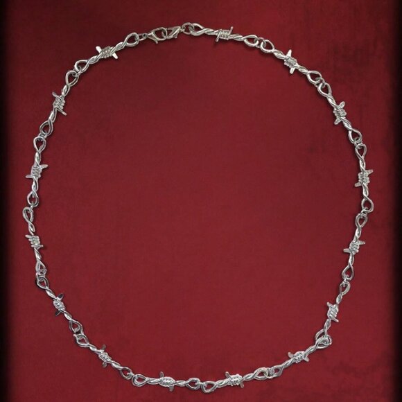 ROMWE Grunge Barbed Wire Necklace - Picture 1 of 3